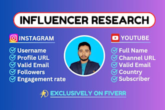 do influencer research for influencer marketing