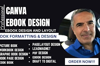 do ebook design, workbook, picture book, cookbook,lead magnet design, worksheet