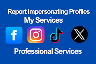 report impersonating profiles accounts facebook instagram tiktok by dmca