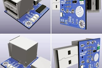 do pcb circuit design, pcb layout, schematic, in kicad, proteus, easyeda, altium