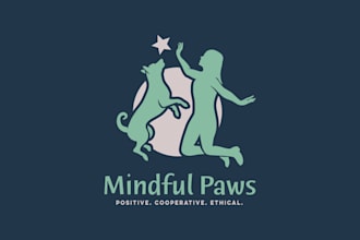 design stand out dog training brand logo