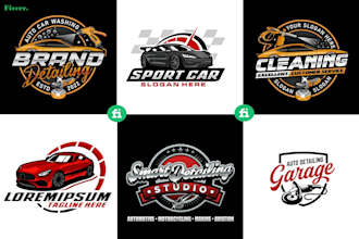 make outstanding automotive, auto detailing, car wash logo
