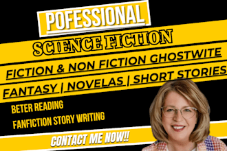 ghostwrite fiction ebook, science fiction, non fiction ghostwriter, ebook writer