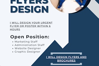 design your urgent flyer or poster within 6 hours