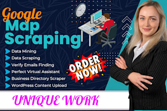 do perfect gmb leads emails scraping website scraping data finding excel work