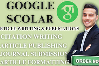 write and publish your research article on google scholar in high index journal