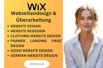 rebuild german wix website redesign clothing wix german framer landing page odoo