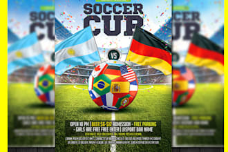 create a premium sports flyer design