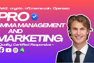 be your pro social media manager for your crypto and web3 nft meme coin