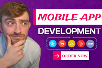 design and develop android, ios mobile applications on flutter or react native