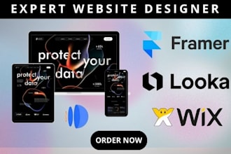 3d framer design redesign looka website website landing page dora ai wix