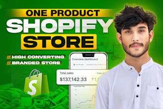 create passive income shopify one product droshipping store or shopify store