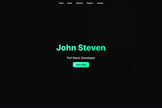 create a professional website in your style