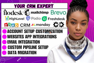 setup flodesk fluent crm go high level getresponse hubspot zap bitrix24 zoho crm