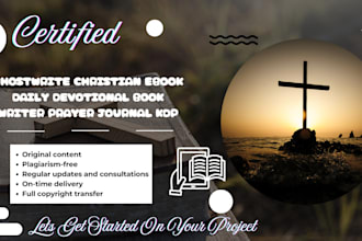 ghostwrite christian ebook daily devotional book writer prayer journal KDP