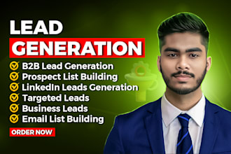 b2b lead generation, prospect list, and email list building