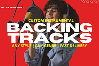 make backing track instrumental or cover song in any genre