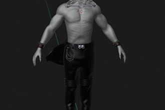 do custom 3d model, skyrim model, fallout character, 3d sculpting for game