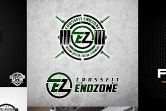 do design trendy fitness , gym, health and sports logo design