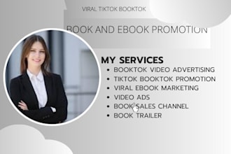 promote your book on tiktok and a booktok influencer account