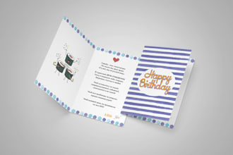 make happy birthday cards and post