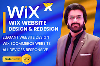 build wix website development or redesign wix website design