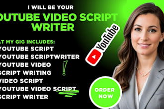 be your youtube video script writer, video script, script writer and shorts
