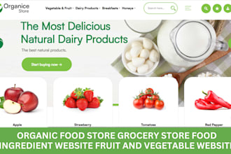 organic food store grocery store food ingredient website fruit vegetable website