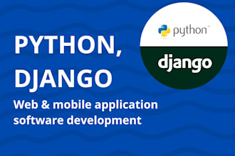 develop python django website and web applications
