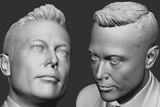 3d face model 3d bust model 3d head full body character model for 3d printing