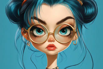 design cute cartoon character