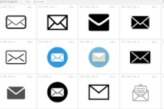 design modern professional icon set for website and mobile app