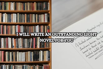 professionally write an outstanding light novel just for you