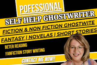 write self help ebook, ghostwrite fiction ebook, amazon kindle ebook writer