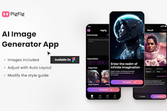 build face adjustment app, photo editing app, ai image generator app, video app