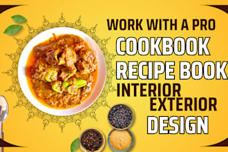 design cookbook interior exterior layout food recipe cover amazon ebook writer