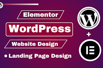 develop woocommerce wordpress website landing page design by elementor