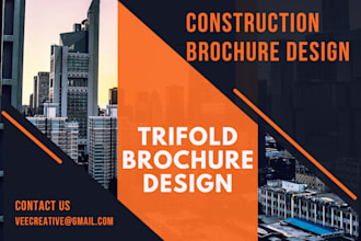 do a construction and real estate logo brochure and flyer
