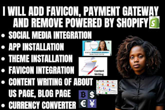 add favicon payment gateway currency converter remove powered by shopify
