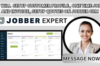 do jobber setup online booking invoice quote branding payment integration job