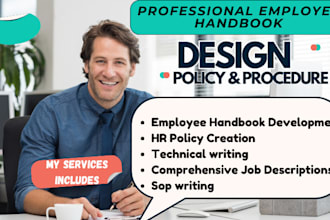 write edit and design procedure manual employee handbooks human resources