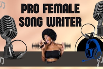 be your female song writer gospel ghostwriter and producer