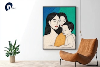 make scribble art, abstract line portrait