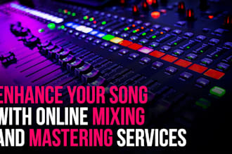 do professional song mixing and mastering, pitch correction noise reduction