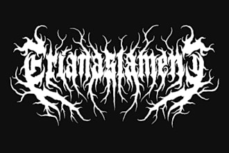 create a unique death metal logo for your band or brand