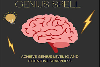 cast extreme genius brain power spell, fame fortune talent spell