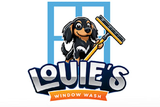 design top quality window wash company logo