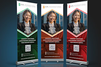design roll up banners, billboards, yard signs, signage, and banner ads