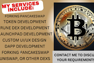 develop bitcoin ordinals brc20 src20 rune dex launchpad dapp, fork pancakeswap