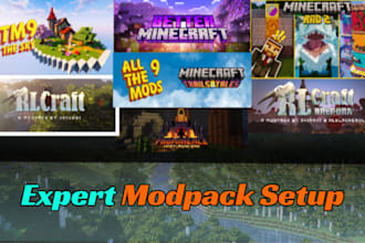 install modpack setup atm series or any minecraft server